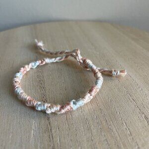 Selma Bracelet, anklet, trendy, comfortable, tie, embroidery thread, woven, gift